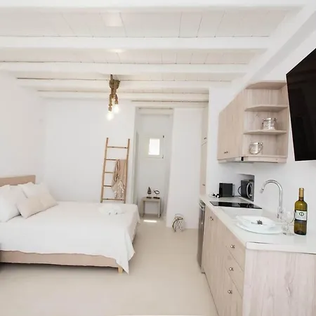 Apartment Gorgeous Studio In Cycladic Architecture Overlooking The Aegean Houlakia (Mykonos)