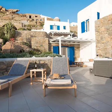 Gorgeous Studio In Cycladic Architecture Overlooking The Aegean Houlakia (Mykonos)